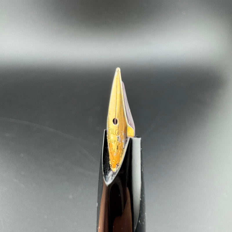 Pilot Super Quality Black Resin Fountain Pen Steel Fine Nib