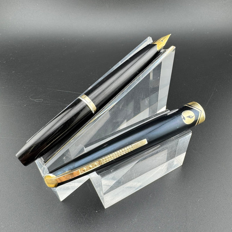 Platinum Black Resin Pocket Fountain Pen GP Steel Fine Nib