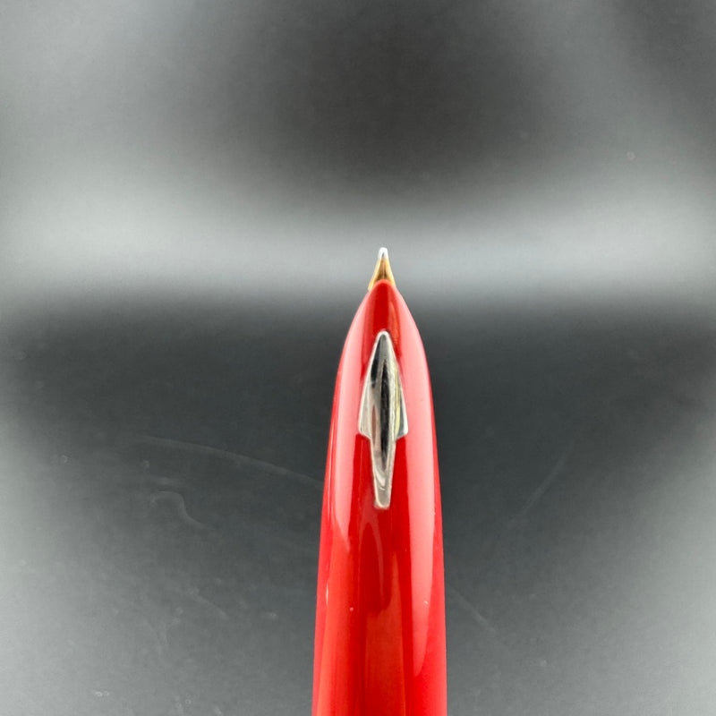 Parker 61 Mk III Red Resin Fountain Pen 14K Extra-Fine Nib
