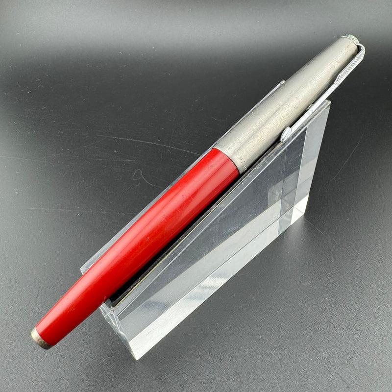 Parker 61 Mk III Red Resin Fountain Pen 14K Extra-Fine Nib