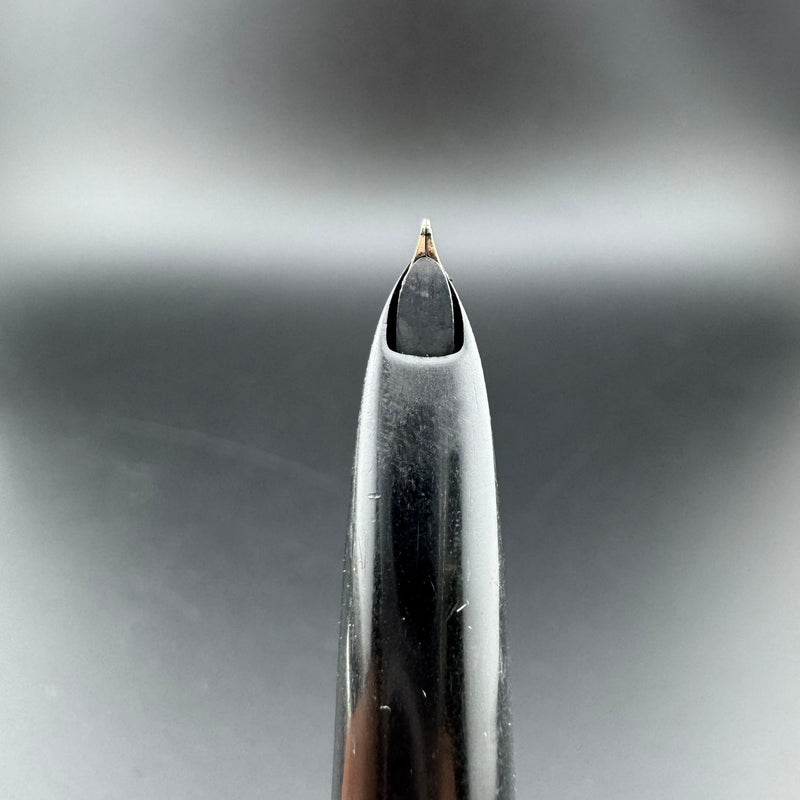 Parker 61 Mk III Black Resin Fountain Pen 14K Gold Fine Nib