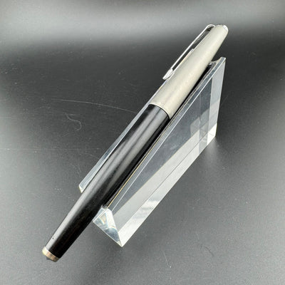 Parker 61 Mk III Black Resin Fountain Pen 14K Gold Fine Nib