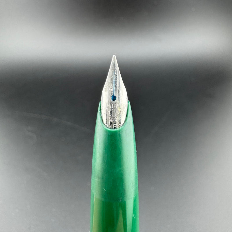 Platinum Honest 60 Green Resin Fountain Pen 10-Year Iridium Fine Nib