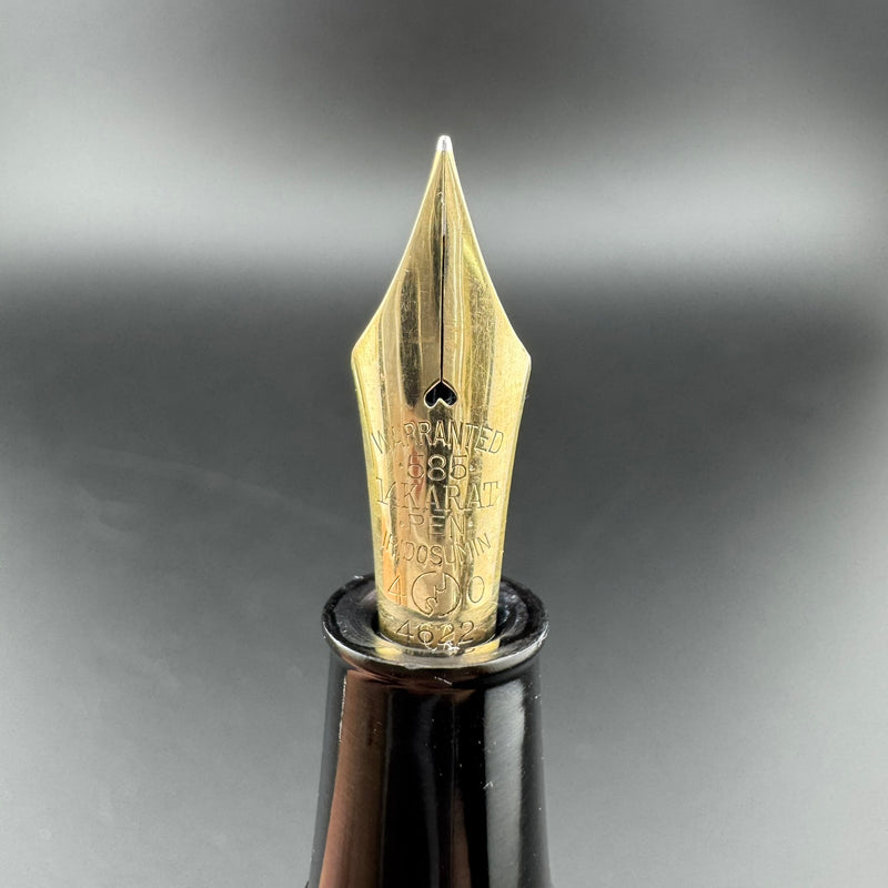 Willow Ebonite Eyedropper Fountain Pen 14K Gold G.K. 