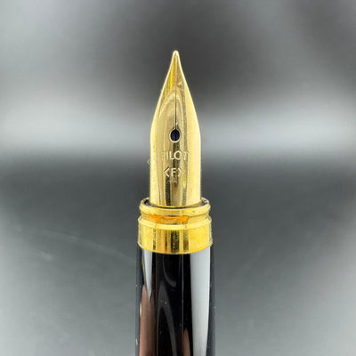 Pilot Cavalier Black & Blue Lacquered Fountain Pen GP Steel Fine Nib