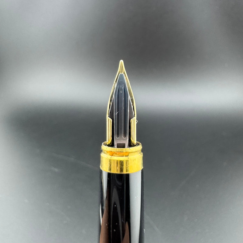 Pilot Cavalier Black & Blue Lacquered Fountain Pen GP Steel Fine Nib