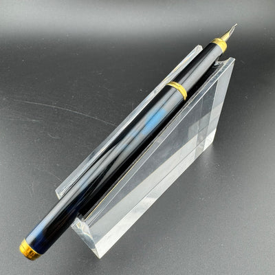 Pilot Cavalier Black & Blue Lacquered Fountain Pen GP Steel Fine Nib