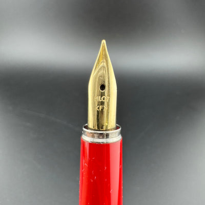 Pilot Red Resin Fountain Pen GP Steel Fine Nib