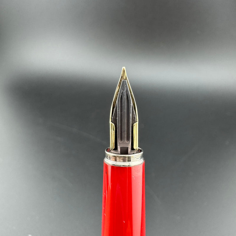 Pilot Red Resin Fountain Pen GP Steel Fine Nib