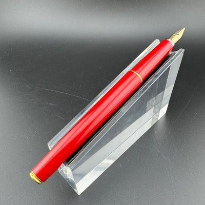 Pilot Red Resin Fountain Pen GP Steel Fine Nib
