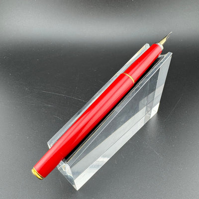 Pilot Red Resin Fountain Pen GP Steel Fine Nib