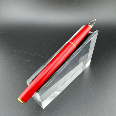 Pilot Red Resin Fountain Pen GP Steel Fine Nib