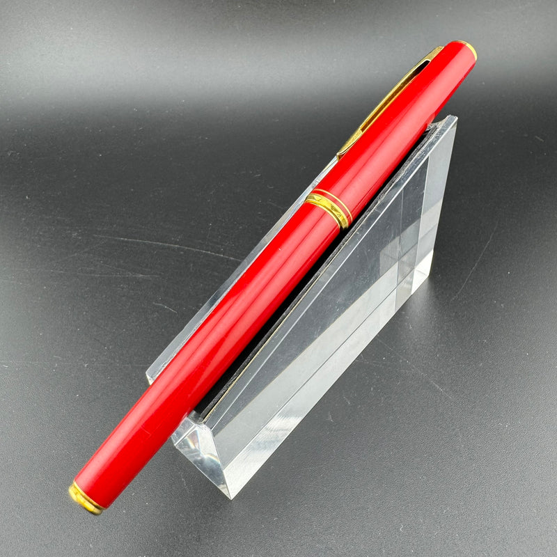 Pilot Red Resin Fountain Pen GP Steel Fine Nib