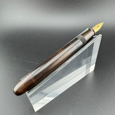 HHH Ebonite Eyedropper Fountain Pen 14K Gold Pilot Fine Nib Unrestored