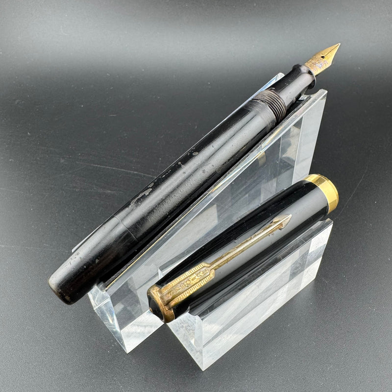 Special Ebonite Eyedropper Fountain Pen 14K Gold Pilot Fine Nib Unrestored