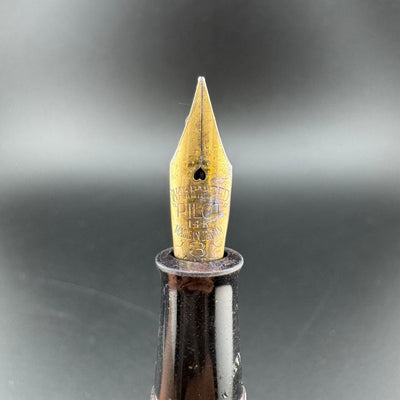 Special Ebonite Eyedropper Fountain Pen 14K Gold Pilot Fine Nib Unrestored