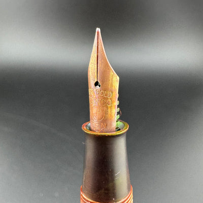 Platinum Celluloid Lever-Filler Fountain Pen 14K Gold Vanco Extra-Fine Nib Unrestored