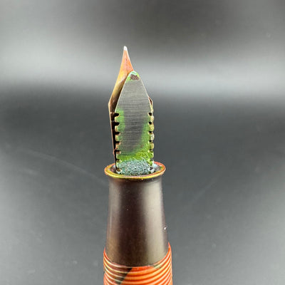 Platinum Celluloid Lever-Filler Fountain Pen 14K Gold Vanco Extra-Fine Nib Unrestored