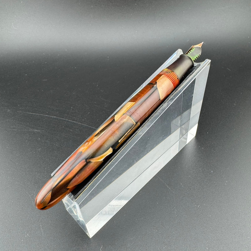 Platinum Celluloid Lever-Filler Fountain Pen 14K Gold Vanco Extra-Fine Nib Unrestored