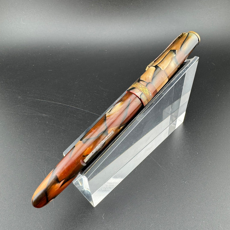 Platinum Celluloid Lever-Filler Fountain Pen 14K Gold Vanco Extra-Fine Nib Unrestored