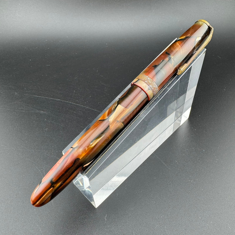 Platinum Celluloid Lever-Filler Fountain Pen 14K Gold Vanco Extra-Fine Nib Unrestored