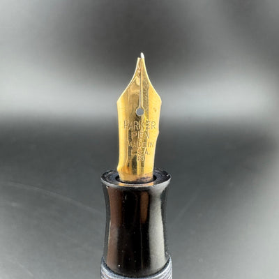 Parker Deluxe Challenger Green & Black Fountain Pen FOR PARTS