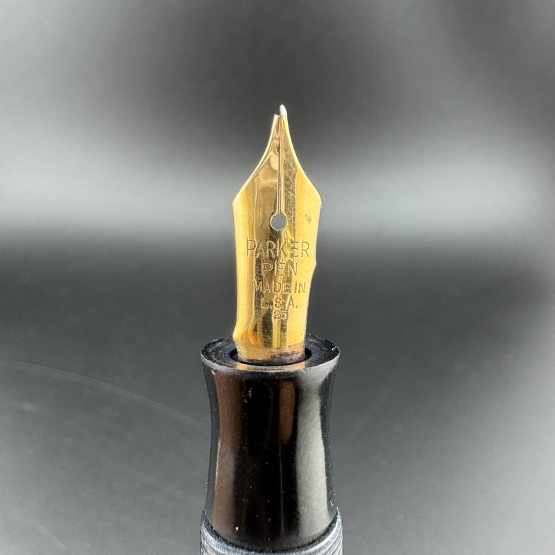 Parker Deluxe Challenger Green & Black Fountain Pen FOR PARTS