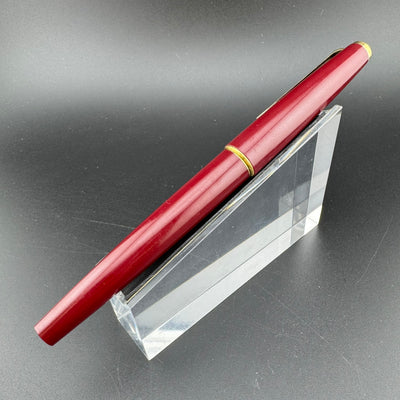 Montblanc No. 320P Burgundy Resin Fountain Pen 14K Gold Extra Fine Nib