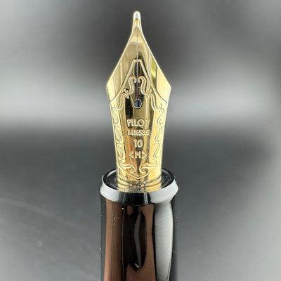 Pilot Custom 742 Black Resin Fountain Pen 14K Gold Medium Nib w/Box NOS