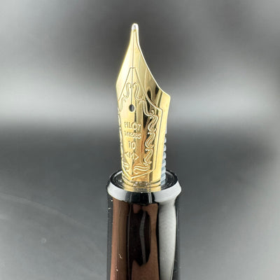 Pilot Custom 742 Black Resin Fountain Pen 14K Gold Medium Nib w/Box NOS