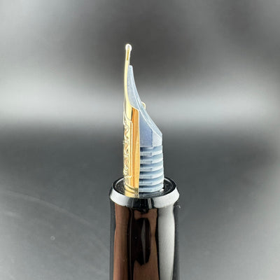 Pilot Custom 742 Black Resin Fountain Pen 14K Gold Medium Nib w/Box NOS