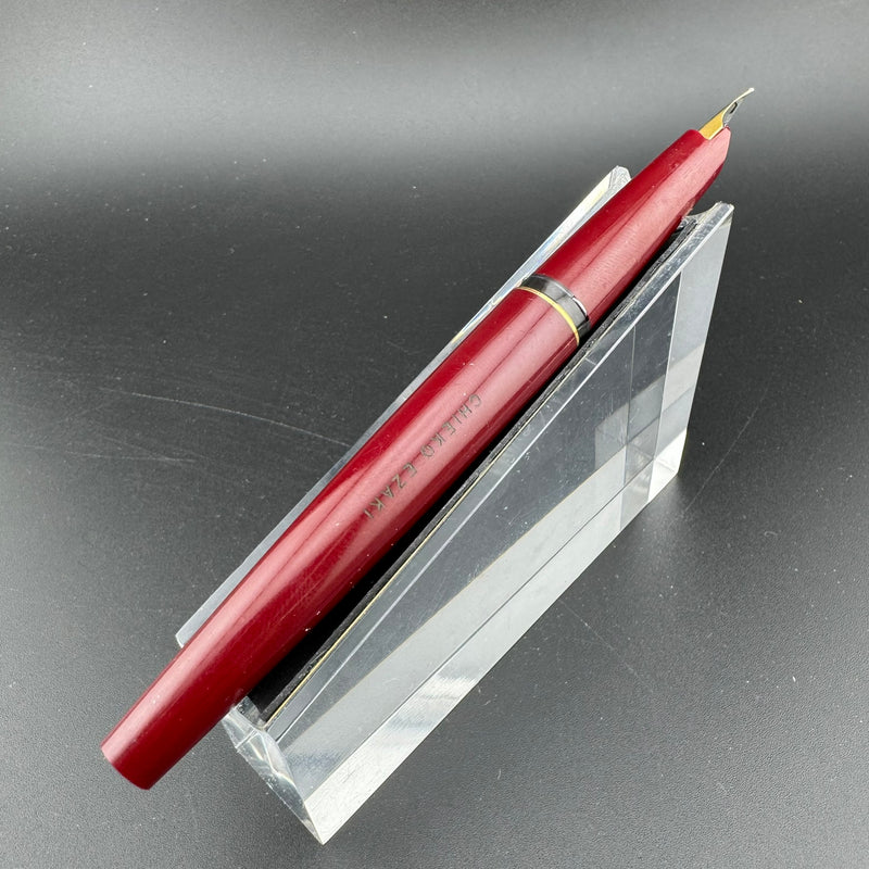 Montblanc Classic No. 310 Burgundy Resin Fountain Pen Steel Extra-Fine Nib