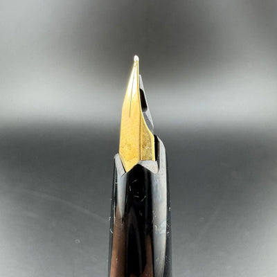 Montblanc Classic No. 221 Black Resin Fountain Pen 14K Gold Extra-Fine Nib