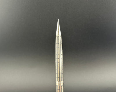 Platinum Riviere Plaid Pattern Stainless Mechanical Pencil