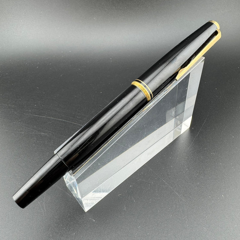 Montblanc Classic No. 221 Black Resin Fountain Pen 14K Gold Extra-Fine Nib
