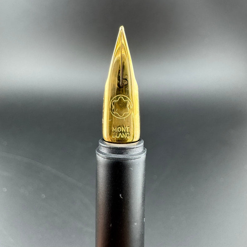 Montblanc SlimLine 2nd Generation Gold Pinstripe Fountain Pen Steel Fine Nib