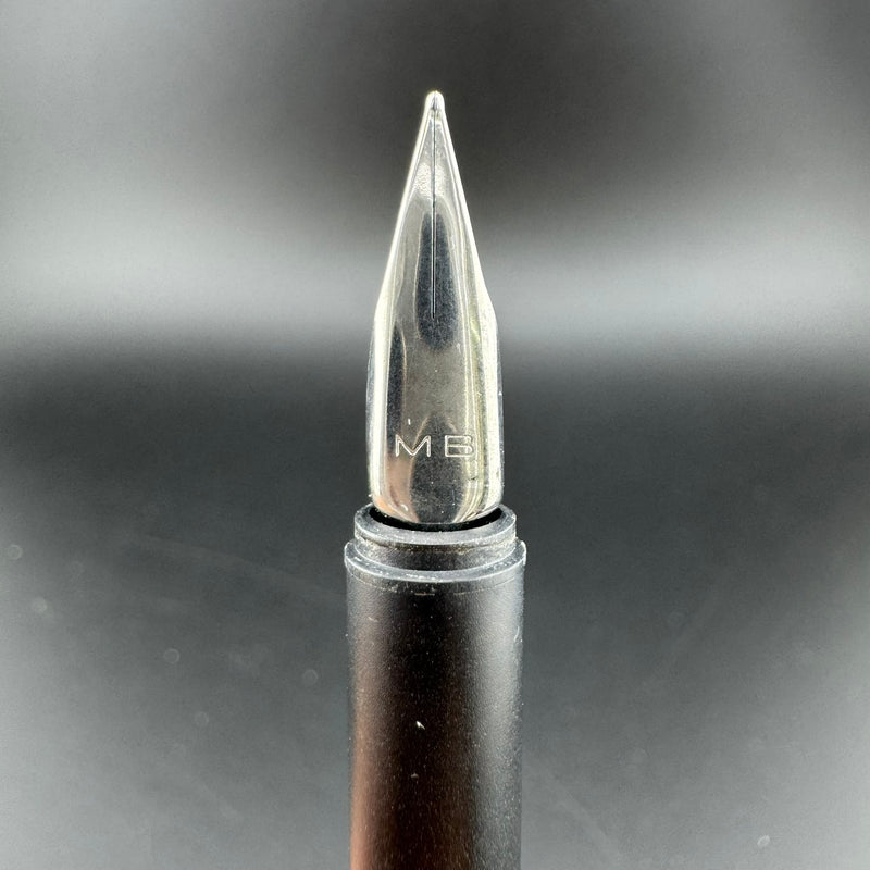 Montblanc SlimLine First Gen Brushed Steel Fountain Pen Fine Nib