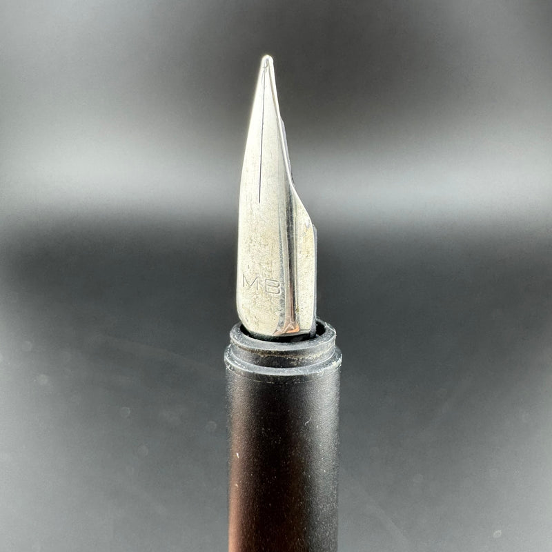 Montblanc SlimLine First Gen Brushed Steel Fountain Pen Fine Nib