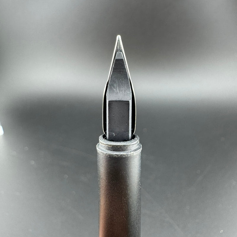 Montblanc SlimLine First Gen Brushed Steel Fountain Pen Fine Nib