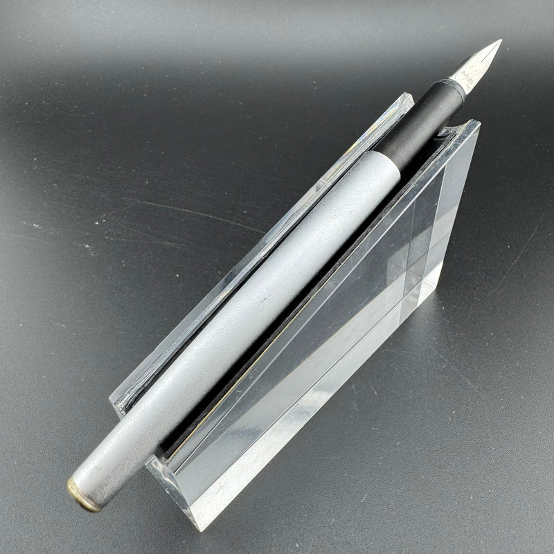 Montblanc SlimLine First Gen Brushed Steel Fountain Pen Fine Nib