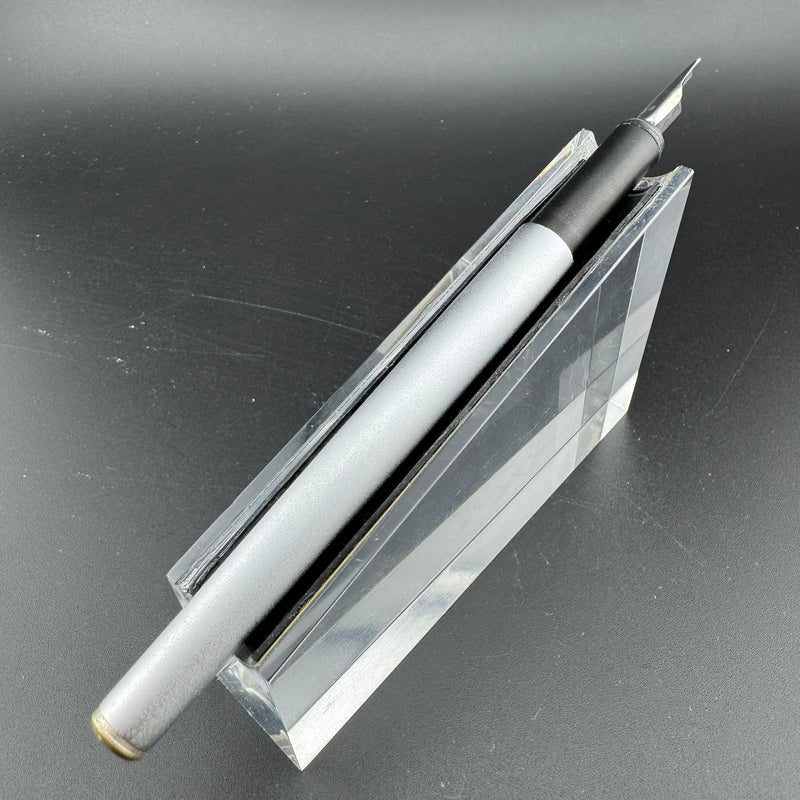 Montblanc SlimLine First Gen Brushed Steel Fountain Pen Fine Nib