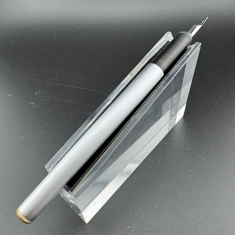 Montblanc SlimLine First Gen Brushed Steel Fountain Pen Fine Nib