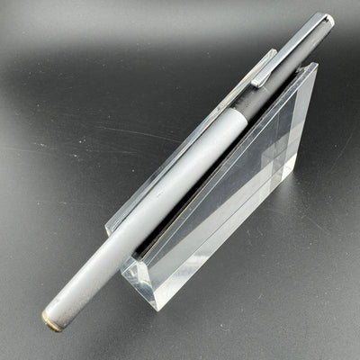 Montblanc SlimLine First Gen Brushed Steel Fountain Pen Fine Nib