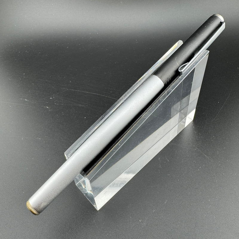Montblanc SlimLine First Gen Brushed Steel Fountain Pen Fine Nib