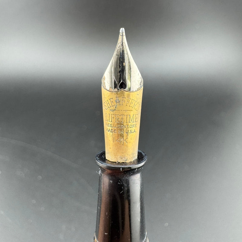 Sheaffer Balance Lifetime Full Size Fountain Pen 14K Gold Fine Nib Unrestored
