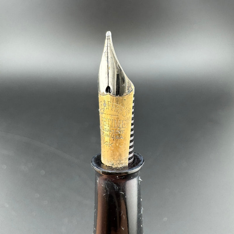 Sheaffer Balance Lifetime Full Size Fountain Pen 14K Gold Fine Nib Unrestored