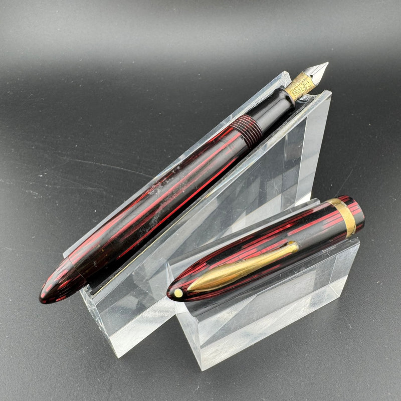 Sheaffer Lifetime Balance Short Fountain Pen 14K Gold Med Nib Unrestored