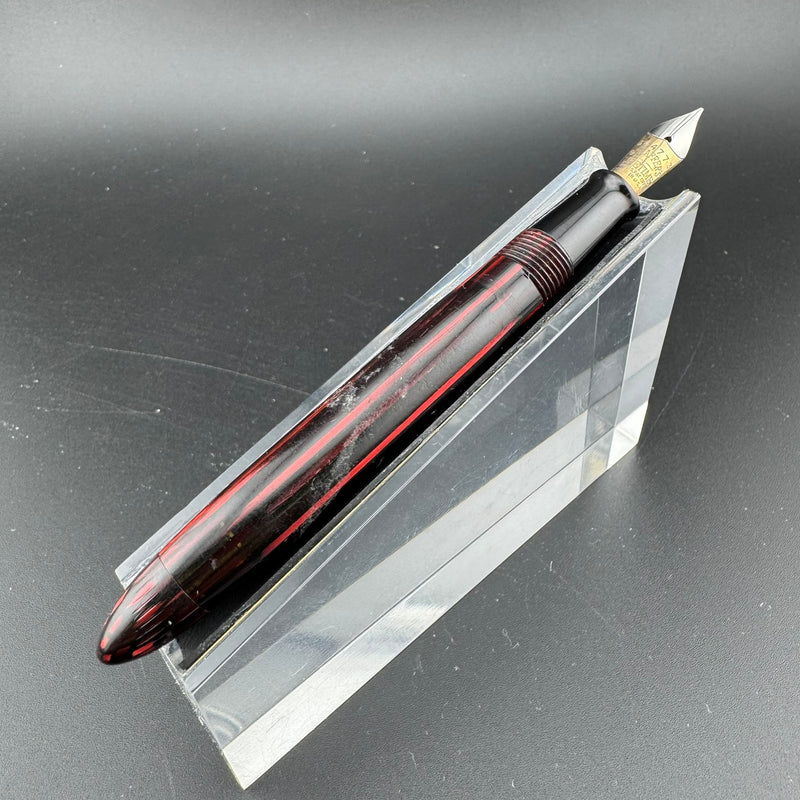 Sheaffer Lifetime Balance Short Fountain Pen 14K Gold Med Nib Unrestored