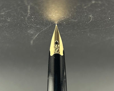 Sailor Full Size Black and Gold Fountain Pen w/ 14K Gold Fine nib