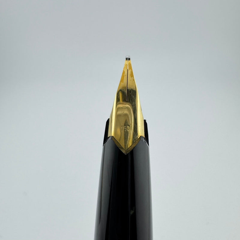 Montblanc Meisterstück No. 1246 Gold Plated Fountain Pen 18K Gold Med Nib Serviced